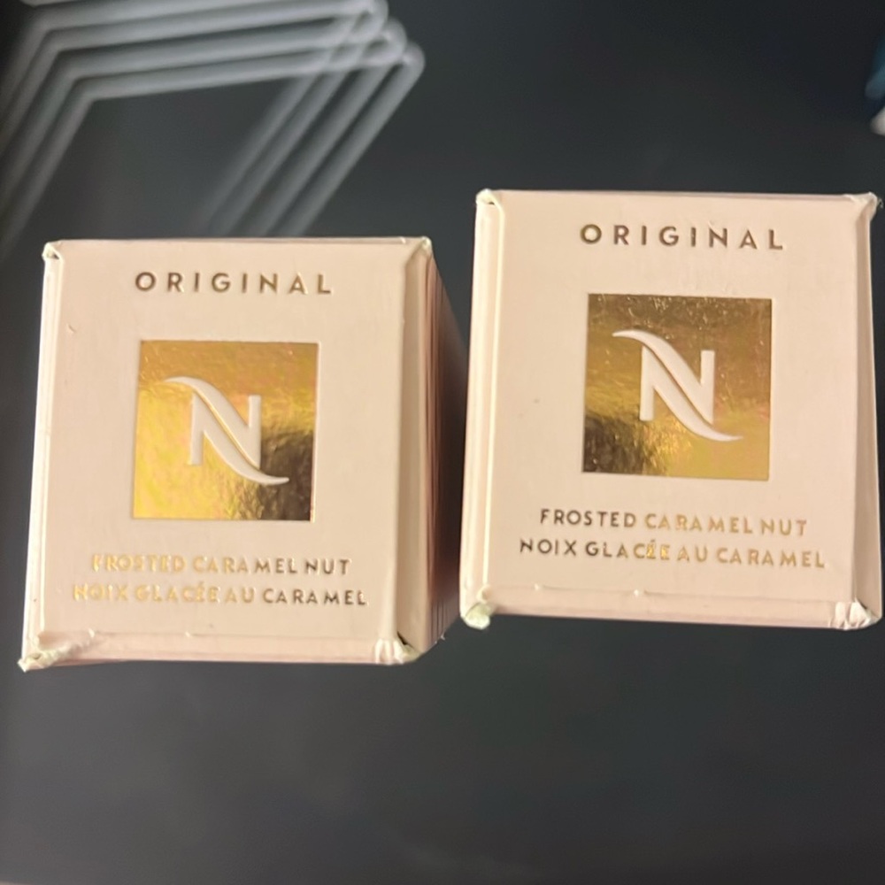 Nespresso OL 2023 Limited Edition Frosted Caramel Nut Sleeves